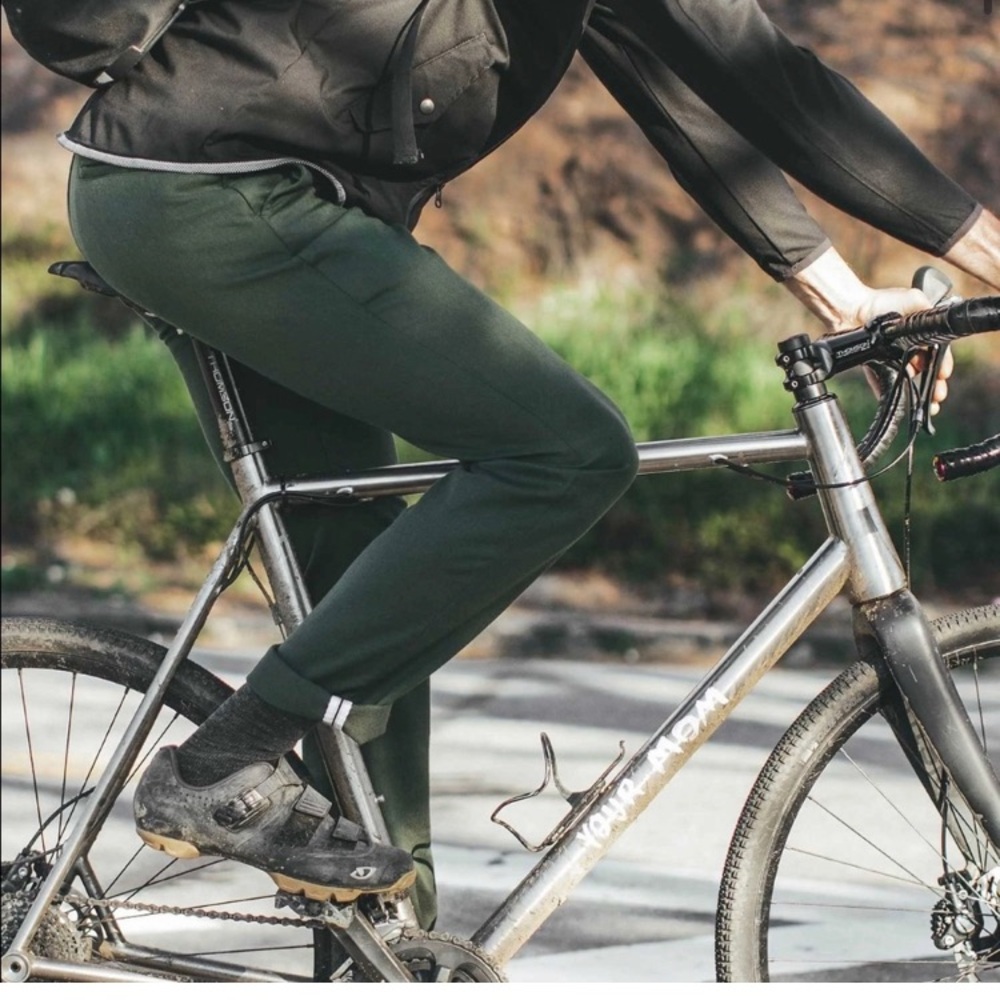 Taylor Stitch Civic Green Merino Commuter Pants Sz 34 x 35” inseam